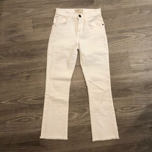 NEVER WORN Current Elliot Crop and Flare Jean